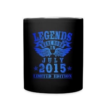 Legends were born in Juli 2015 Geburtstag - Tasse einfarbig - Schwarz - Vorne