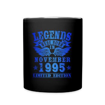 Les légendes sont nées en novembre 1995 - Mug uni - noir - Devant