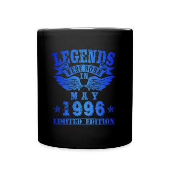 Les légendes sont nées en mai 1996 Anniversaire - Mug uni - noir - Devant