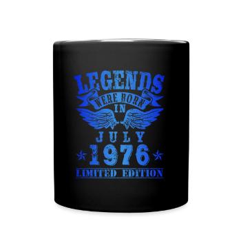 Les légendes sont nées en juillet 1976 Anniversaire - Mug uni - noir - Devant