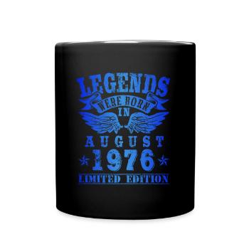 Les légendes sont nées en août 1976 Anniversaire - Mug uni - noir - Devant