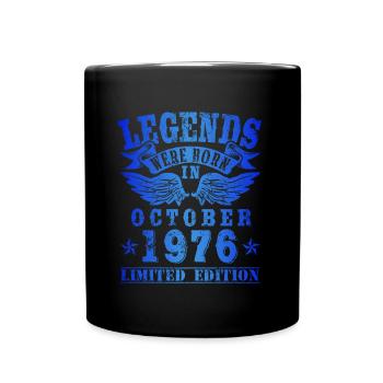 Les légendes sont nées en octobre 1976 Anniversaire - Mug uni - noir - Devant
