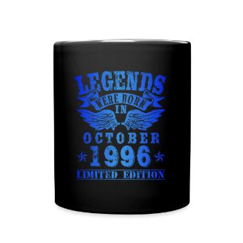 Les légendes sont nées en octobre 1996 Anniversaire - Mug uni - noir - Devant