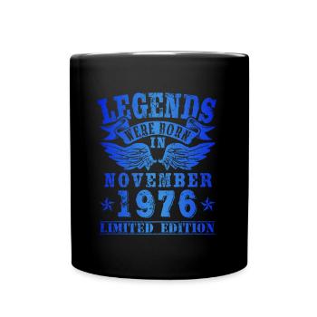 Les légendes sont nées en novembre 1976 Anniversaire - Mug uni - noir - Devant