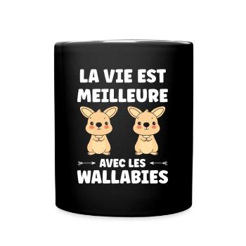 Wallaby - Mug uni - noir - Devant