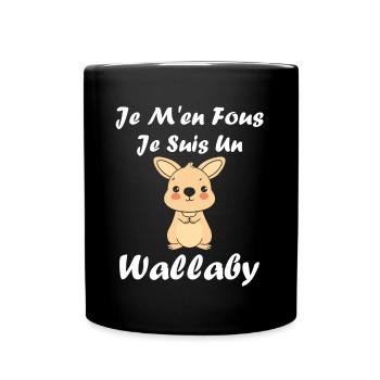 Wallaby - Mug uni - noir - Devant