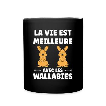 Wallaby - Mug uni - noir - Devant