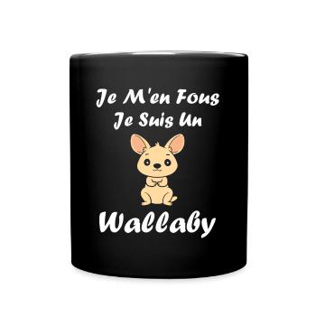 Wallaby - Mug uni - noir - Devant