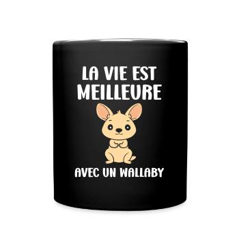 Wallaby - Mug uni - noir - Devant