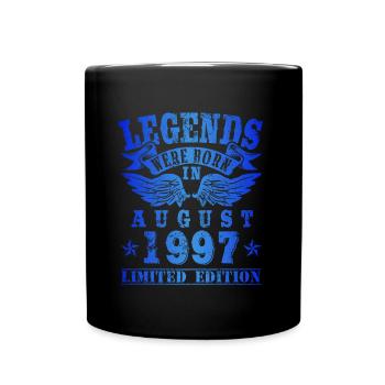 Legends were born in August 1997 Birthday - Full Colour Mug - black - Front