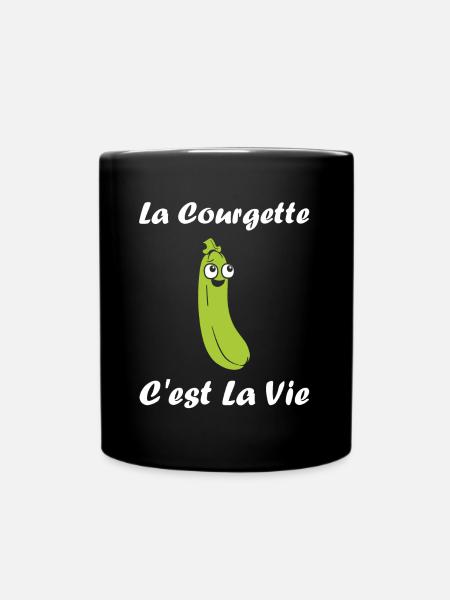 courgette - Mug uni - noir