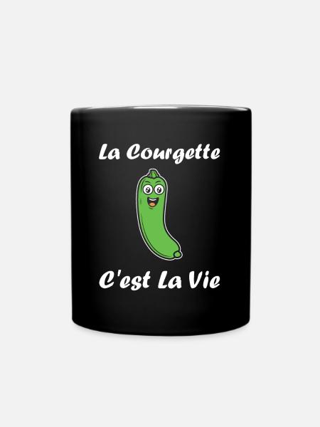 courgette - Mug uni - noir
