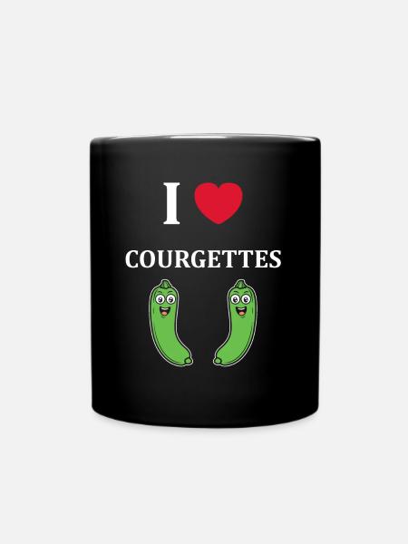 courgette - Mug uni - noir