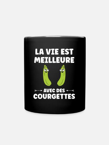 courgette - Mug uni - noir