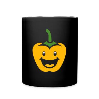 poivron - Mug uni - noir - Devant