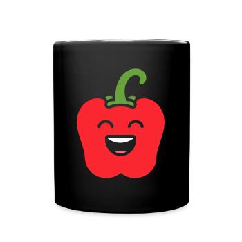 poivron - Mug uni - noir - Devant