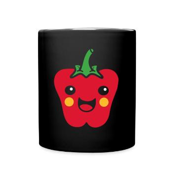 poivron - Mug uni - noir - Devant