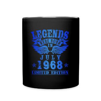 Les légendes sont nées en juillet 1968 Anniversaire - Mug uni - noir - Devant