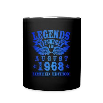 Legends est né en Août 1968 Anniversaire - Mug uni - noir - Devant