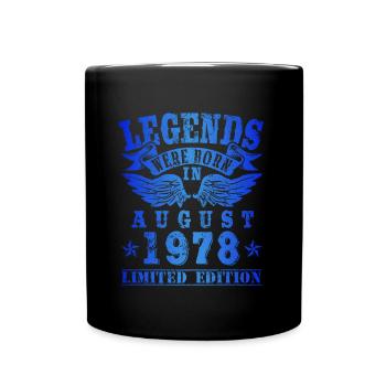 Legends est né en août 1978 Anniversaire - Mug uni - noir - Devant