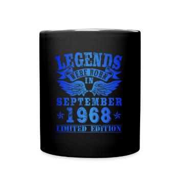 Les légendes sont nées en septembre 1968 Anniversaire - Mug uni - noir - Devant