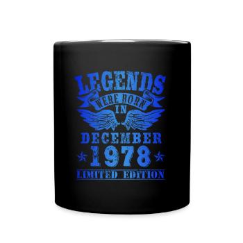 Les légendes sont nées en décembre 1978 Anniversaire - Mug uni - noir - Devant