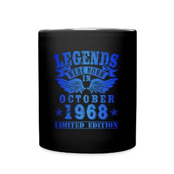 Les légendes sont nées en octobre 1968 Anniversaire - Mug uni - noir - Devant