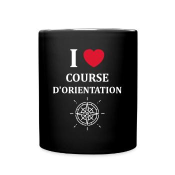 course d'orientation - Mug uni - noir - Devant