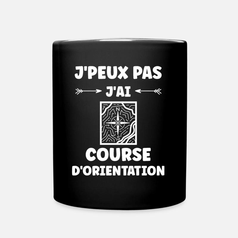 course d'orientation - Mug uni - noir