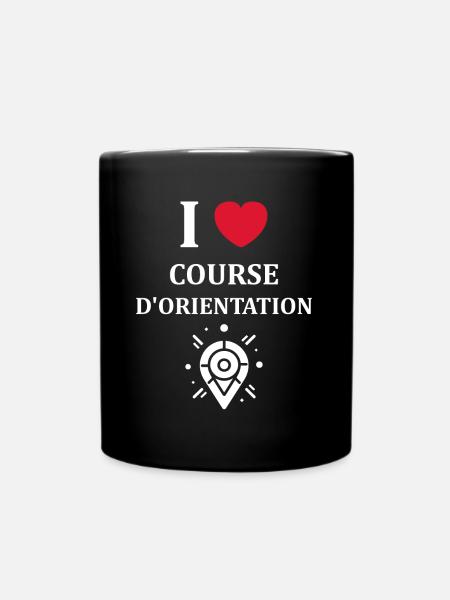 course d'orientation - Mug uni - noir