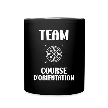 course d'orientation - Mug uni - noir - Devant