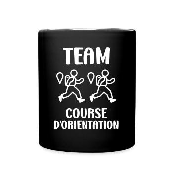 course d'orientation - Mug uni - noir - Devant