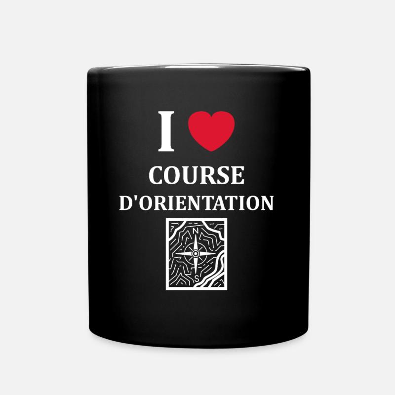 course d'orientation - Mug uni - noir