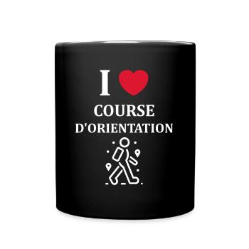 course d'orientation - Mug uni - noir - Devant