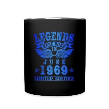 Les légendes sont nées en juin 1969 Anniversaire - Mug uni - noir - Devant