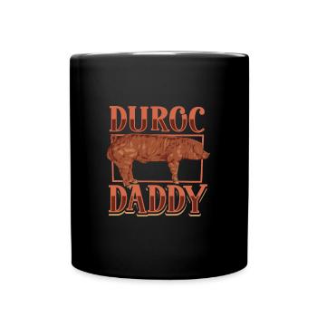 Duroc Papa Cochon - Mug uni - noir - Devant