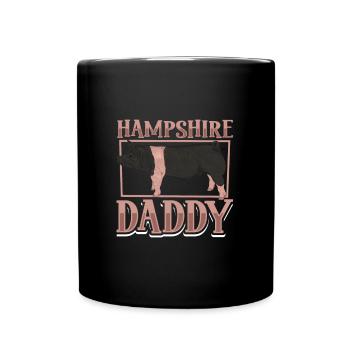 Hampshire Pig Dad - Full Colour Mug - black - Front