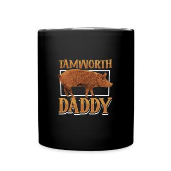 Papa cochon de Tamworth - Mug uni - noir - Devant