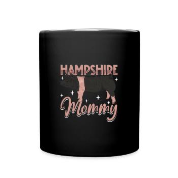 Hampshire Pig Mom - Full Colour Mug - black - Front