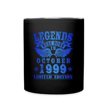 Legends were born in October 1999 Birthday - Full Colour Mug - black - Front