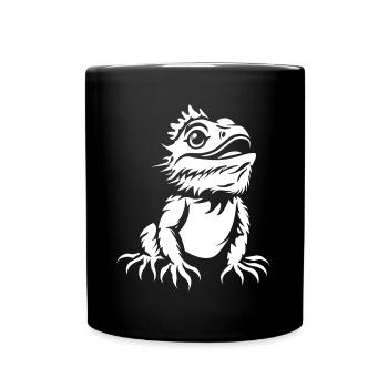 Bearded Dragon - Full Colour Mug - black - Front