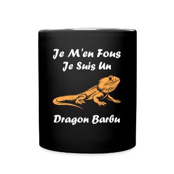 Dragon barbu - Mug uni - noir - Devant