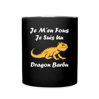 Dragon barbu - Mug uni - noir - Devant