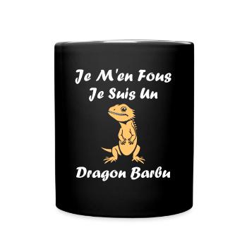 Dragon barbu - Mug uni - noir - Devant