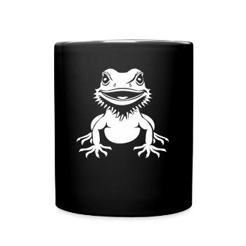 Bearded Dragon - Full Colour Mug - black - Front
