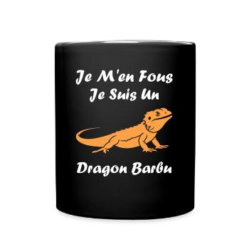 Dragon barbu - Mug uni - noir - Devant