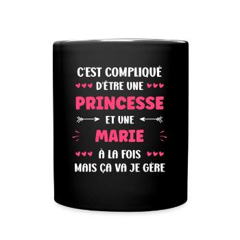 Marie - Mug uni - noir - Devant