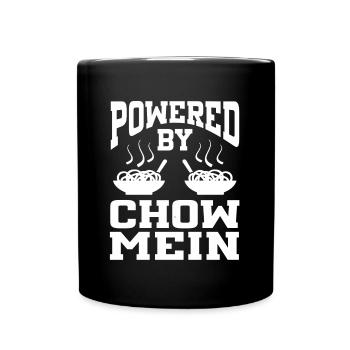 Propulsé par Chow Mein - Mug uni - noir - Devant