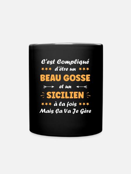 Sicilien - Mug uni - noir