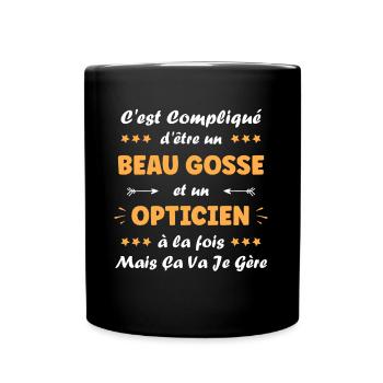 opticien - Mug uni - noir - Devant